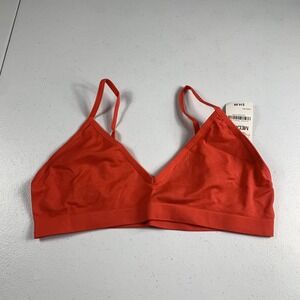 Jenni Womens Fash Bralette Hang Medium Red Light Support V-Neck Pullover Bra NWT